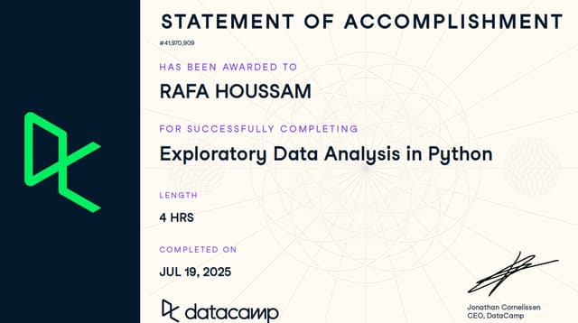 datacamp Certification 7