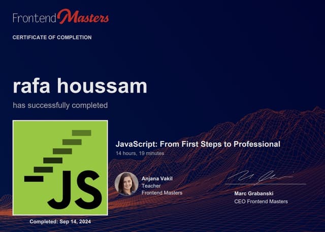 frontendMasters Certification 3