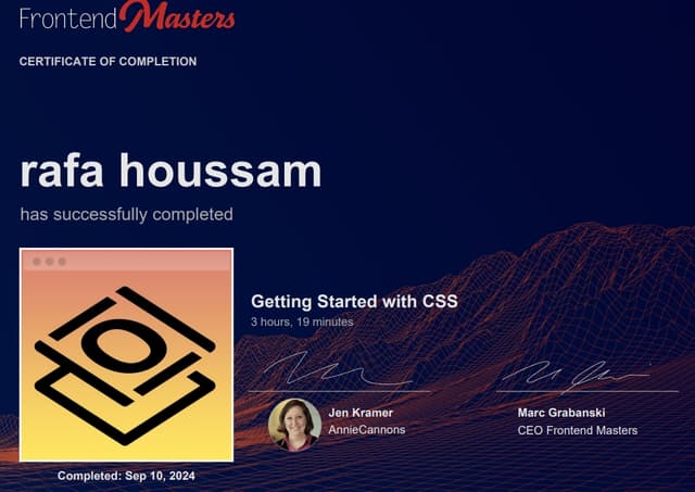 frontendMasters Certification 5