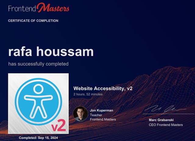 frontendMasters Certification 7